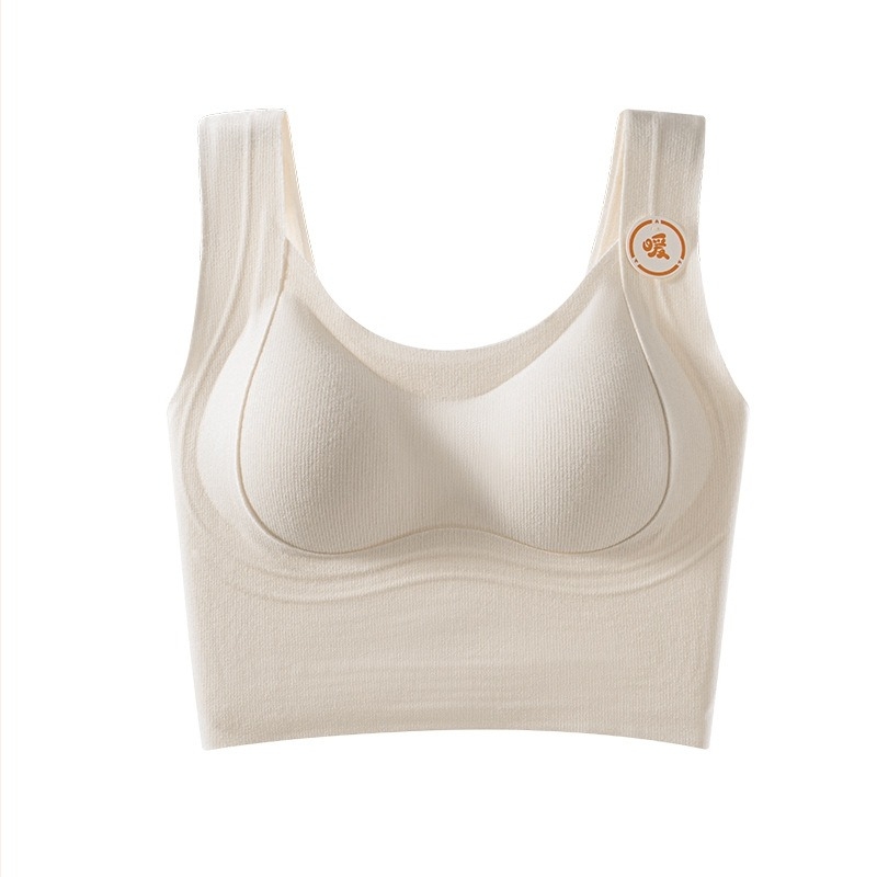 Sutien cu cupă completă și cupe modelate groase, material nylon/poliester, bretele fixe, stil vest sexy