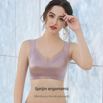 Bustier fără mâneci, stil vest, margine dantelată, cupă completă, material nylon, căptușeală Spandex, bretele fixe duble, suport de ridicare