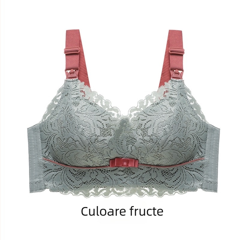Sutien de alăptare postpartum – fără cusături, cupă turnată subțire, material principal nailon, căptușeală din spandex, închidere în spate cu patru rânduri de cârlige