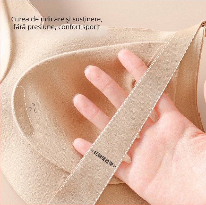 Sutien de alăptare pentru sarcină: antibacterian 10A, push-up, anti-cădere, dual-use după naștere | Material principal: nailon; Captuseala: nailon; Cupe: subțiri modelate; Bretele: fixate; Închidere: spate patru rânduri cârlig-oc