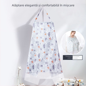 Acoperitoare pentru alăptat, guler halter, fără mâneci, bumbac, conținut 70–80% bumbac