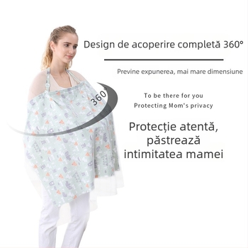 Acoperitoare pentru alăptat, guler halter, fără mâneci, bumbac, conținut 70–80% bumbac