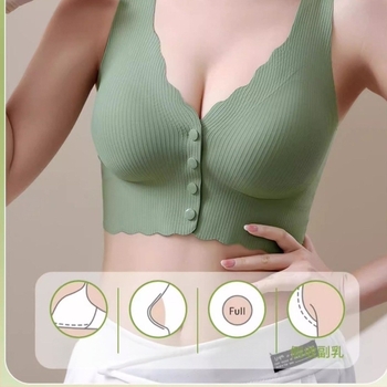  Sutien de alăptare pentru sarcină și postpartum, închidere frontală, cupe subțiri preformate, fără arc, material din nailon cu căptușeală de spandex (80–90%), potrivit pentru toate stadiile.