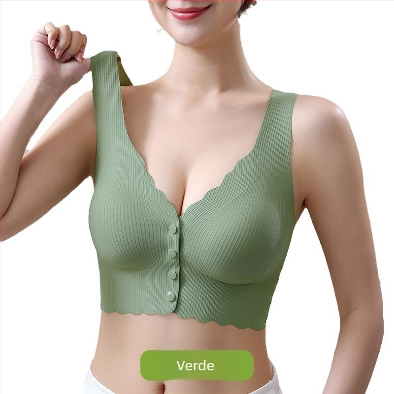  Sutien de alăptare pentru sarcină și postpartum, închidere frontală, cupe subțiri preformate, fără arc, material din nailon cu căptușeală de spandex (80–90%), potrivit pentru toate stadiile.