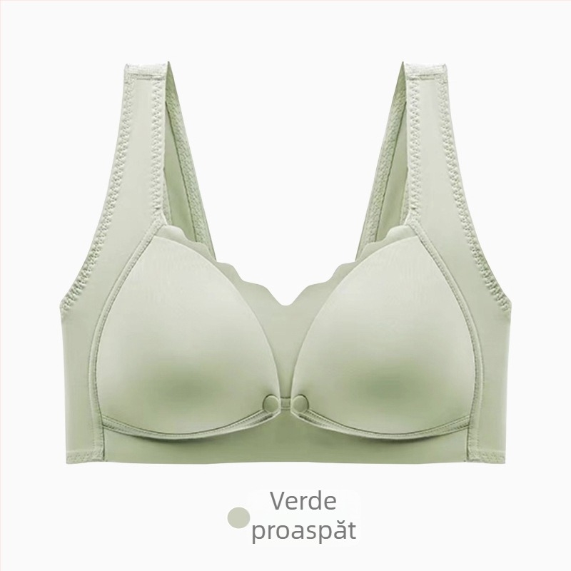 Sutien de alăptat cupe preformate, funcție de lactație, închidere în spate cu patru rânduri de cârlige, material nylon, bretele fixe
