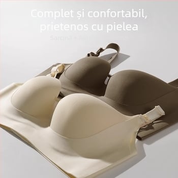 Sutien de alăptare pentru vară — țesătură Spandex, căptușeală 80–90% poliester, bretele fixe duble, cupe subțiri modelate, fără inel metalic