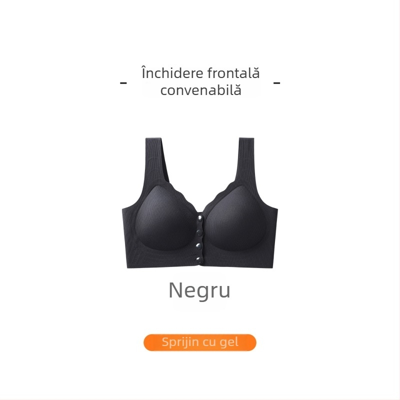 Sutien de alăptat cu închidere frontală, fără cusături vizibile, fără arcuri, susținere pentru sân, anti-cădere, postpartum și alăptare, confortabil