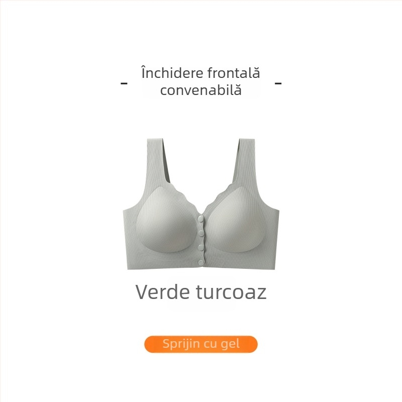 Sutien de alăptat cu închidere frontală, fără cusături vizibile, fără arcuri, susținere pentru sân, anti-cădere, postpartum și alăptare, confortabil