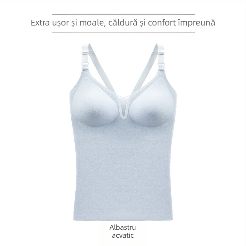 Top de alăptare pentru maternitate, pentru toamnă/iarnă, lung, stil casual japonez/coreean, material din bumbac cu amestec nylon 50–70%