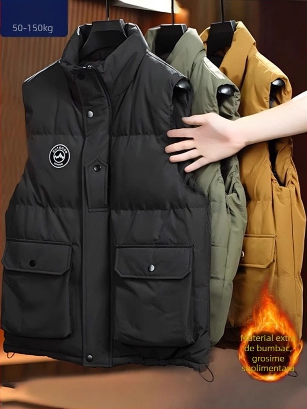 Geacă cu umplutură din bumbac, croială lejeră, umplutură: bumbac, material principal: poliester, căptușeală: fibre de acetat