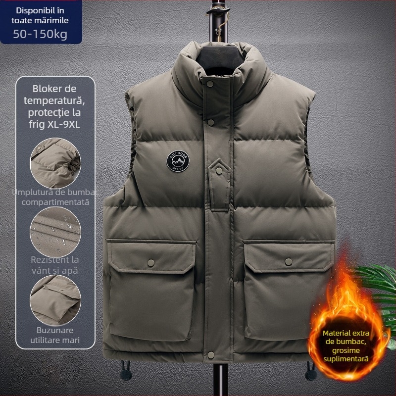 Geacă cu umplutură din bumbac, croială lejeră, umplutură: bumbac, material principal: poliester, căptușeală: fibre de acetat