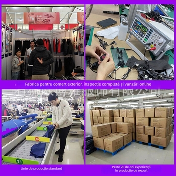 Vestă încălzită USB pentru bărbați, cu guler înalt și fermoar, poliester, buzunar interior cu conector USB pentru power bank, 3 niveluri de încălzire (35-55°C)