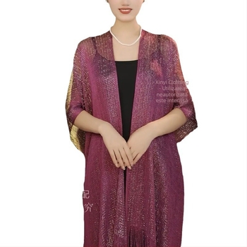 Șal din mătase lucioasă, lung, ușor, versatil, pentru mărimi mari, accesoriu elegant