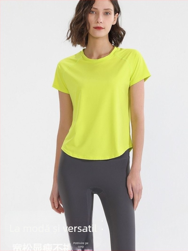 Top din plasă respirabil, cu mâneci scurte, mărime plus, cusături reflectorizante - stil casual sport