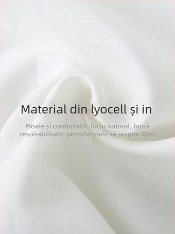 Bluza din dantelă poliester, conținut țesut 95%+, guler rever, mâneci lungi, croi slim, stil elegant pentru birou