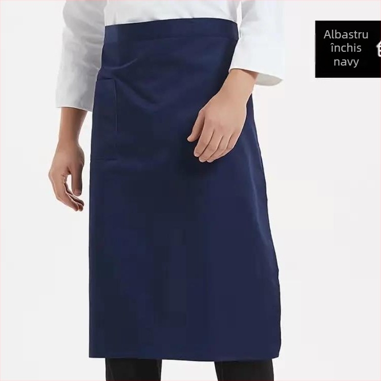 Șorț de bucătar fără mâneci, poliester, stil coreean, model monocrom