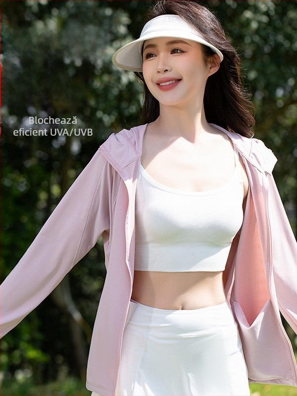 Jachetă unisex cu protecție UV UPF50+, din poliester, respirabilă, pentru camping, drumeții și pescuit