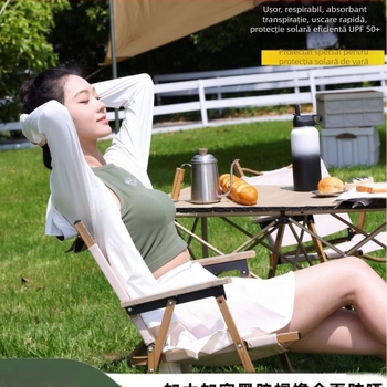 Jachetă de protecție solară pentru femei, cu margine detașabilă și buzunare, uscare rapidă, respirabilă, UV 50+