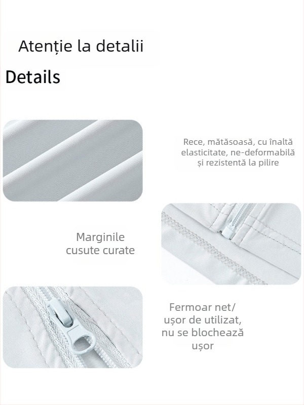 Îmbrăcăminte de protecție solară pentru femei, croială lejeră scurtă, Ice-Silk amestec poliester-spandex, UPF50+, mâneci lungi