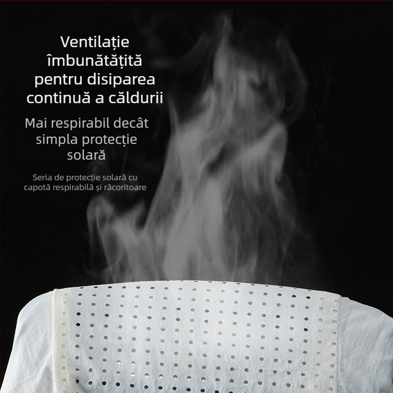 Unisex jachetă ușoară de vară cu protecție UV UPF50+, nailon, cu glugă, pentru drumeții, camping și pescuit