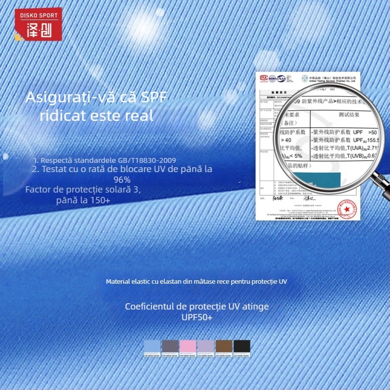 Zechuang geacă de exterior pentru femei, protecție UV UPF50+, material Ice Silk, uscare rapidă, respirabilă, fără glugă, model 8588