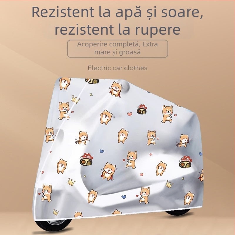 Husă de ploaie pentru bicicletă electrică – durabilă, impermeabilă, antipraf, îngroșată