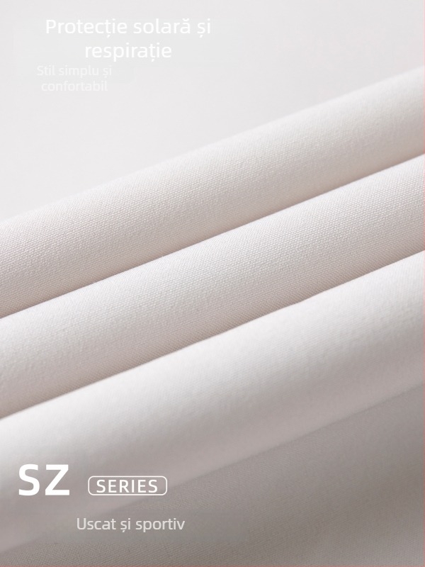 Fustă plisată în stil acordeon, uscare rapidă și protecție UV, țesătură Sz țesută; 91% poliester + 9% elastan (110 g) sau 82% poliester + 18% elastan (210 g)