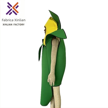 Costum Halloween cosplay pentru scenă, motiv porumb, unisex, material din amestec de fibre chimice, țesătură principală poliester 80%, toamnă 2022