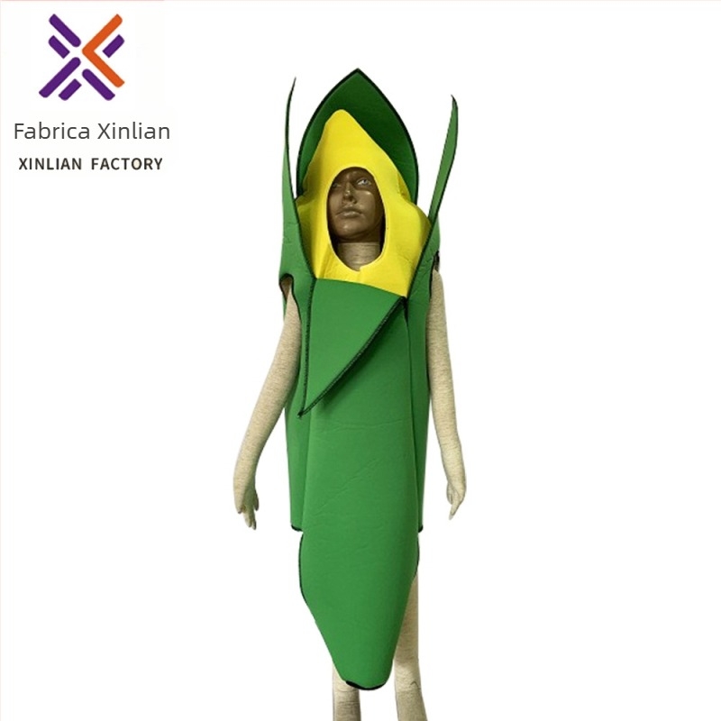 Costum Halloween cosplay pentru scenă, motiv porumb, unisex, material din amestec de fibre chimice, țesătură principală poliester 80%, toamnă 2022