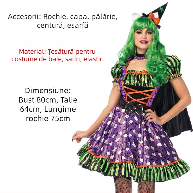 Mmm mumble rochie de scenă pentru clovn, cosplay de Halloween, țesătură poliester, primăvara 2025