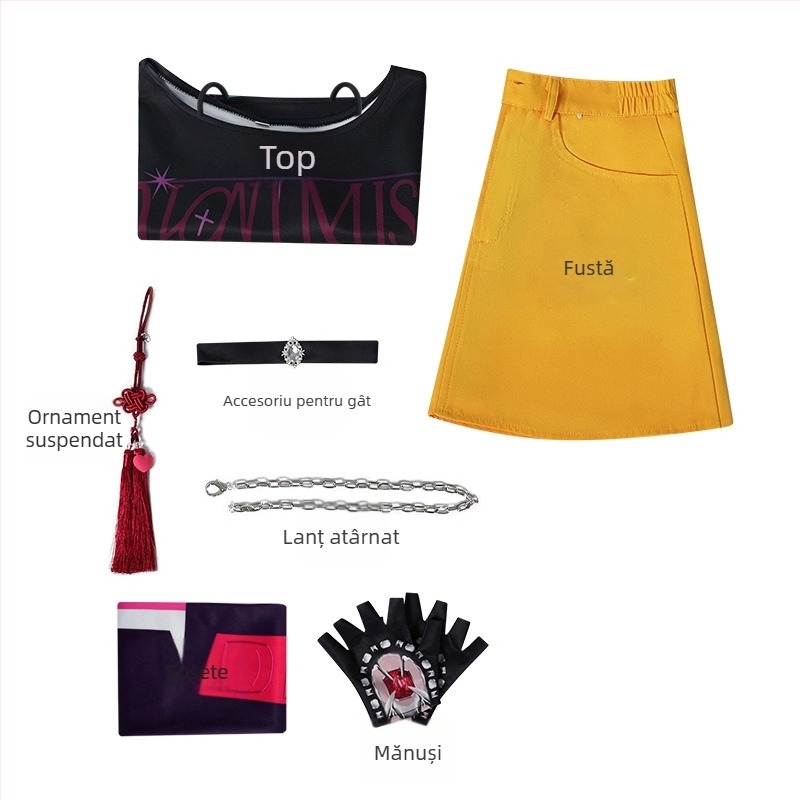 Costum cosplay pentru femei – Tema Kpop Witch Hunter Group, Poliester, Primăvara 2024