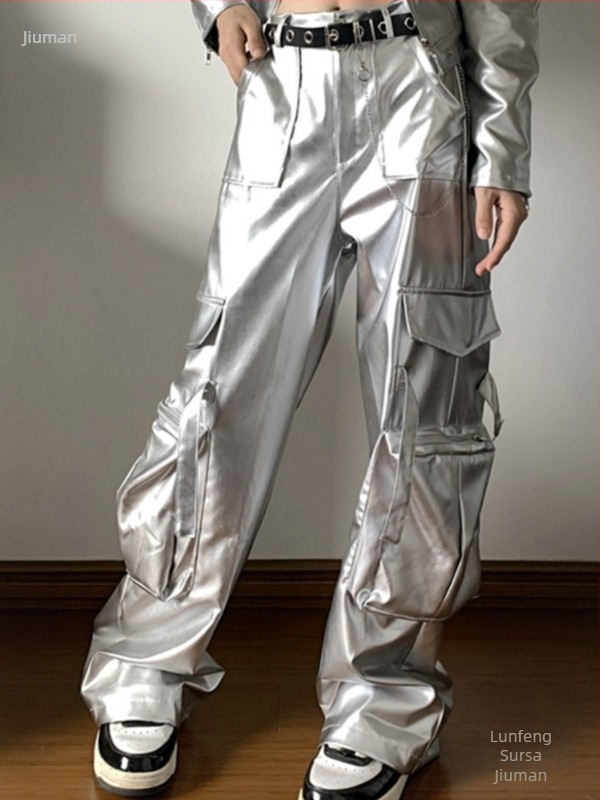 Set de haine pentru reprezentații K-Pop: costum futurist pentru scenă și bar; chenille și spandex ca material principal; toamnă 2024; unisex; conținut principal <30%