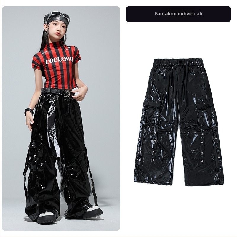 Costum de dans jazz pentru copii – stil hip hop – pentru copii 8+ ani (peste 140 cm) – lansare vară 2025