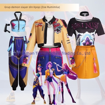 Costum cosplay pentru grupă K-Pop feminină, stil elegant, poliester 80–90% conținut, lansare vară 2025, pentru jocuri și anime, brand Starry Sky
