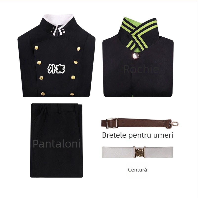 Costum cosplay cu mantie – Manmeng Shadow, pentru femei, poliester, pentru jocuri/roluri din anime, primăvara 2024
