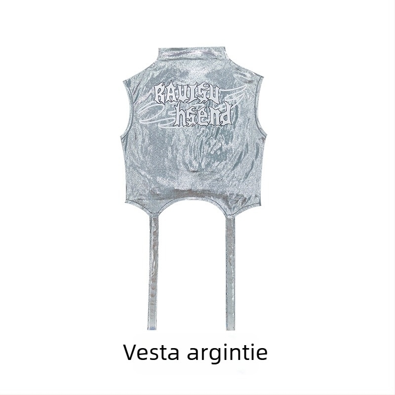 Set de costum hip-hop pentru dans pentru fete – stil Jazz Dance, 100% poliester, Primăvara 2025, vârsta 3–8 ani