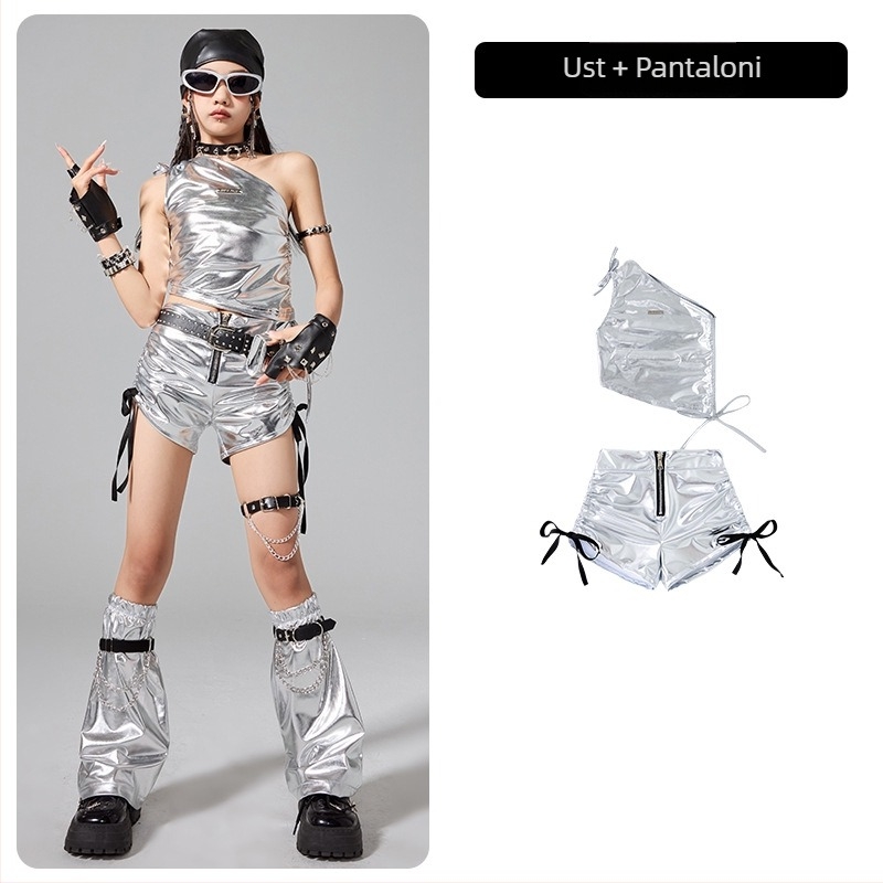 Costum de dans pentru copii, din bumbac, pentru copii peste 8 ani, toamnă 2025, stil modern și cool.