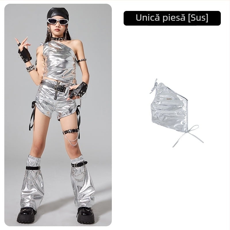 Costum de dans pentru copii, din bumbac, pentru copii peste 8 ani, toamnă 2025, stil modern și cool.