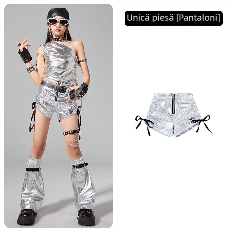 Costum de dans pentru copii, din bumbac, pentru copii peste 8 ani, toamnă 2025, stil modern și cool.