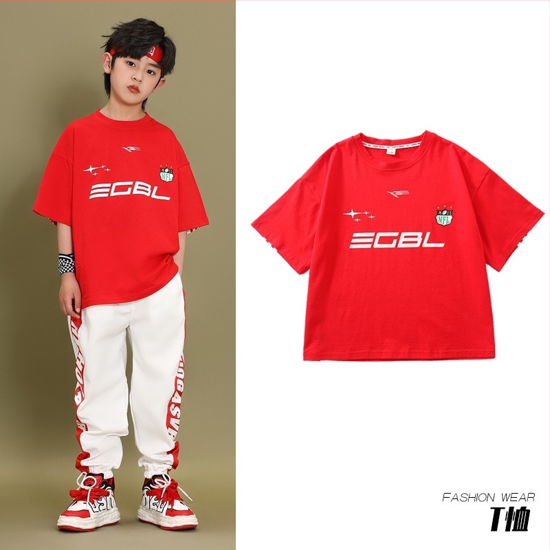 Costum de dans hip-hop pentru copii – stil coreean; 70% bumbac; pentru copii peste 8 ani; unisex