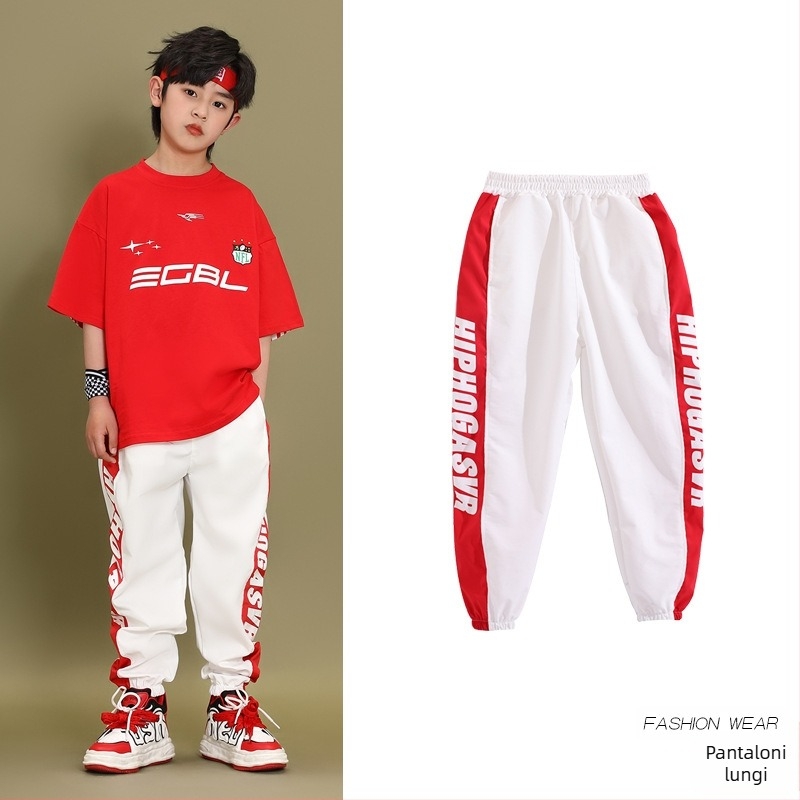 Costum de dans hip-hop pentru copii – stil coreean; 70% bumbac; pentru copii peste 8 ani; unisex