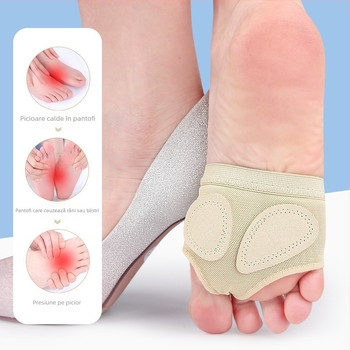 Protector pentru talpă Belly Dance – pernă frontală pentru partea din față a tălpii, talpă din plasă elastică de microfibră, potrivit pentru balet, gimnastică și dans latino, pentru toate anotimpurile