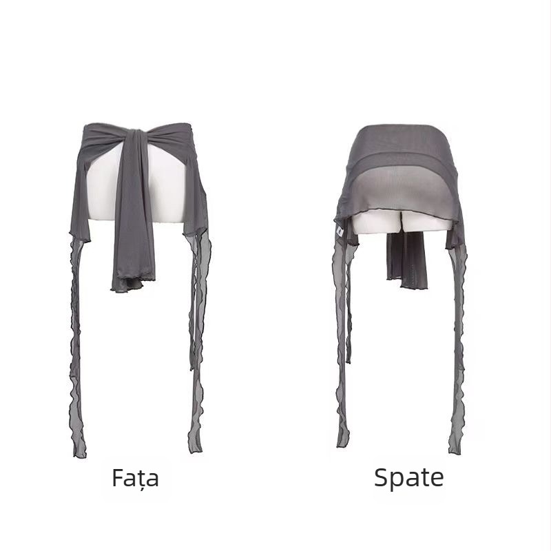 Costum de belly dance cu mâneci lungi din plasă cu franjuri, stil chinezesc, retro literar, țesătură TR, PVC până la 30%, cod produs F9899S78SSH658