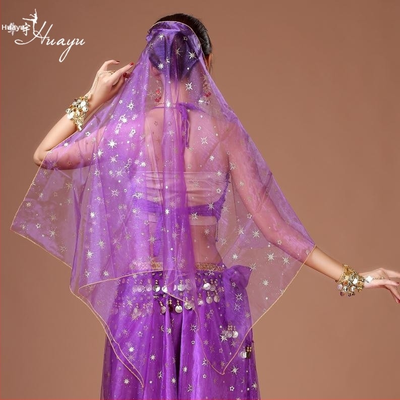 Huayu Voal pentru dansul burii, chiffon cu elastan, conținutul principal al țesăturii 30-50%