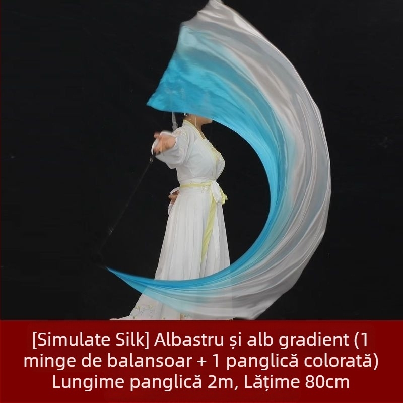 Recuzită pentru belly dance cu eșarfă din voal gradient și minge agățată (Brand: Other; Vârsta: Adulți; Lansare: Vara 2021; Utilizare: reprezentație pe scenă/ceremonie de deschidere)