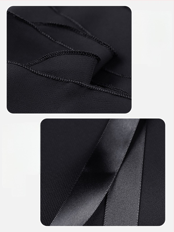 Fustă de dans pentru femei – fustă scurtă de balet, din șifon, într-o singură piesă, model solid, poliester cu căptușeală din amestec de bumbac