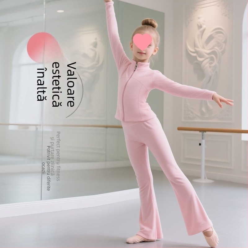 Set balet pentru copii, în stil casual-coreean (lansare primăvara 2025; țesătură Derong; compoziția principală: Alte; conținut: 90–95%)