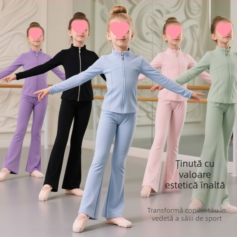 Set balet pentru copii, în stil casual-coreean (lansare primăvara 2025; țesătură Derong; compoziția principală: Alte; conținut: 90–95%)