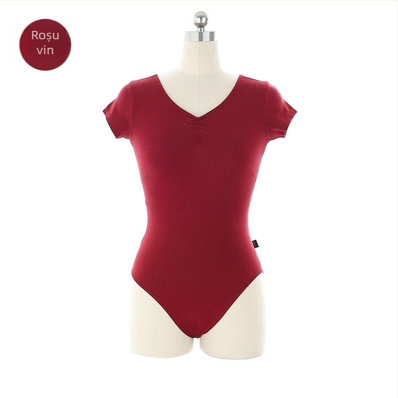 bodysuit balet pentru adulți – dans modern, bumbac-elastan 95/5, căptușeală 5% elastan, primăvară