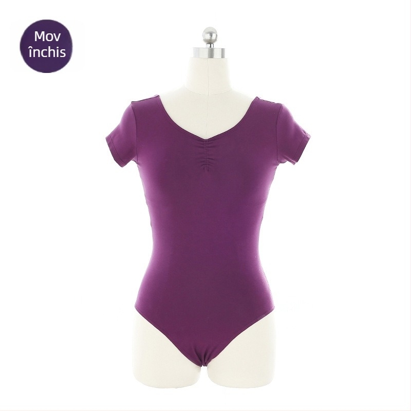 bodysuit balet pentru adulți – dans modern, bumbac-elastan 95/5, căptușeală 5% elastan, primăvară